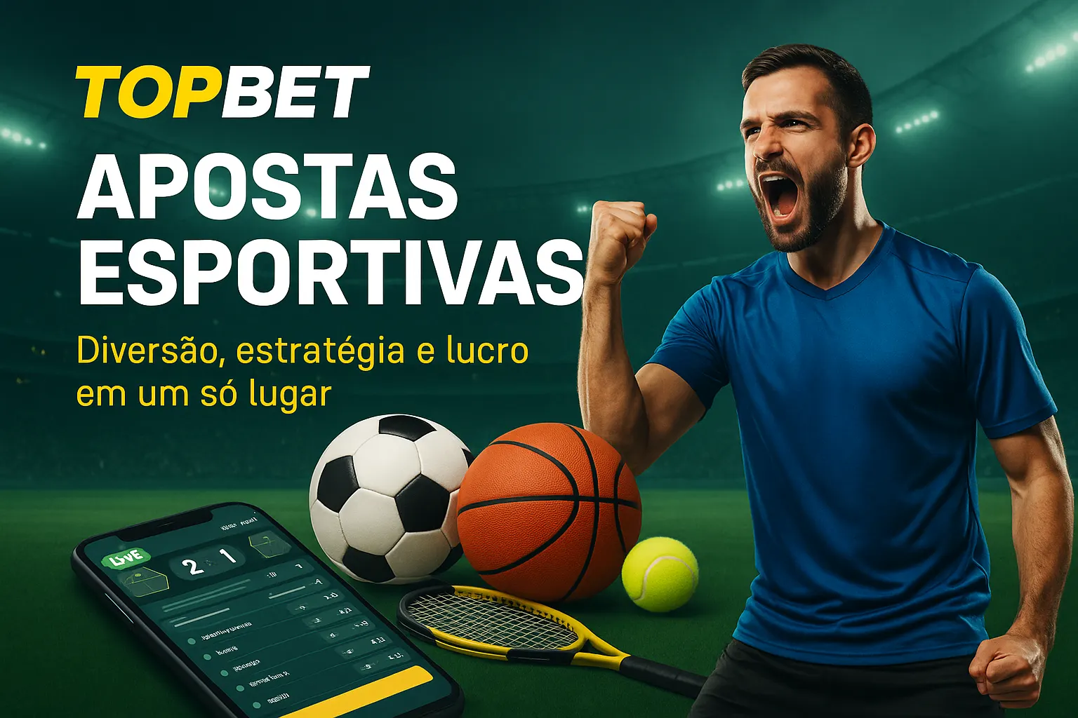 Aposte em apostas esportivas no cassino online TOPBET